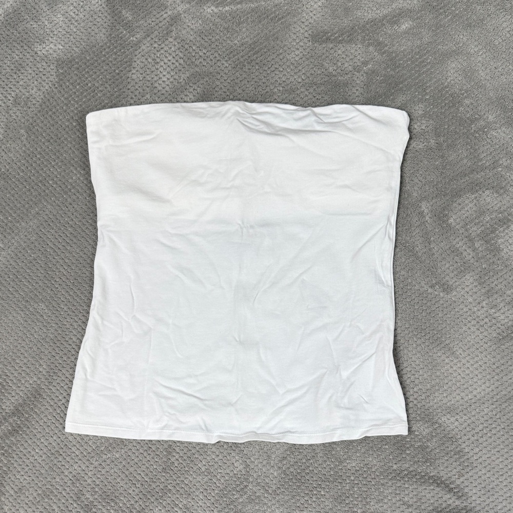 Express Chic White Bandeau Top